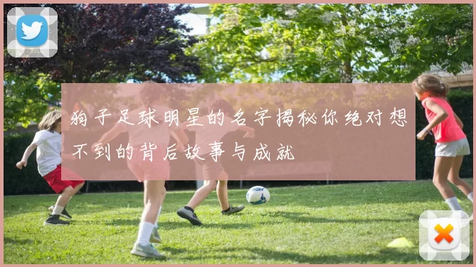 狗子足球明星的名字揭秘你绝对想不到的背后故事与成就